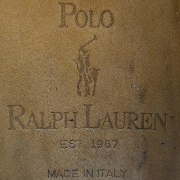 Polo Ralph Lauren Italian Maestra Brown Calfskin Tassel Loafers - Picture 3 of 5